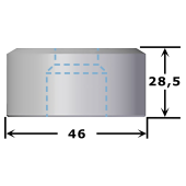 Matrice carrée n°MF1 de 6,2 à 19,7 mm