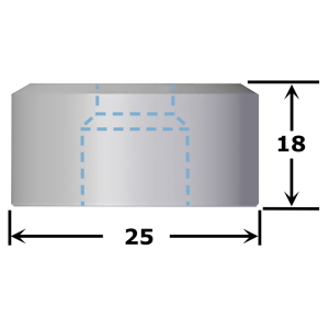 Matrice ronde n°MV25 Ø 4,2 à 7,7 mm