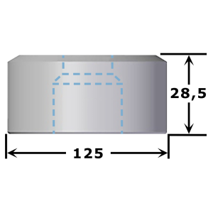 Matrice carrée N°13GK de 50,2 à 70,7 mm