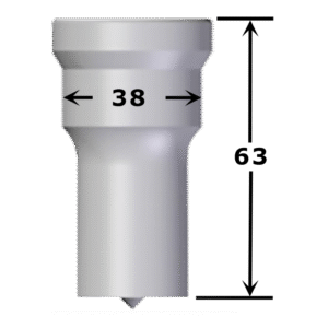 Poinçon carré N°9004 de 22 x 26 mm