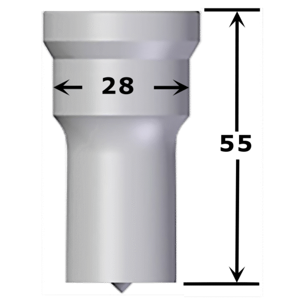 Poinçon carré n°PF1 de 6,0 à 19,0 mm