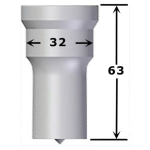 Poinçon carré n°PF2 de 6,0 à 22,0 mm