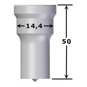 Poinçon oblong N°1 maxi 7,5 x 14 mm