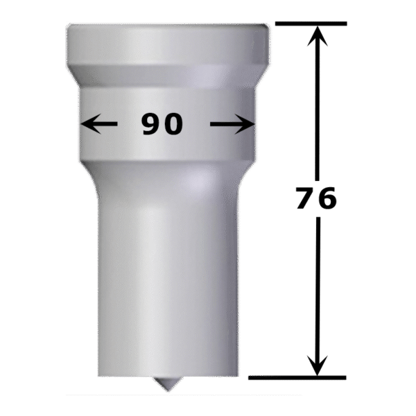 Poinçon carré N°11 de 42 à 63 mm