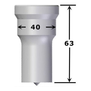 Poinçon oblong N°PG6 maxi 22 x 40 mm