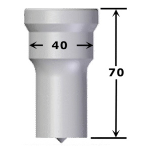 Poinçon carré n°PM3 de 21,5 x 28 mm