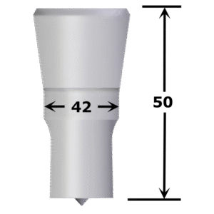 Poinçon oblong n°PS4 maxi 21 x 42 mm