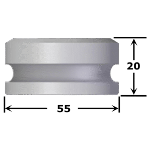 Matrice oblongue n°MVA9 maxi 16,0 x 32,0 mm