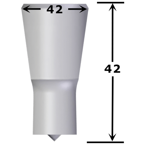 Poinçon oblong n°PV4 maxi 16,0 x 32,0 mm