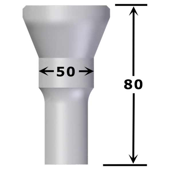 Poinçon rond n°PVA12 Ø 39,0 à 50,0 mm