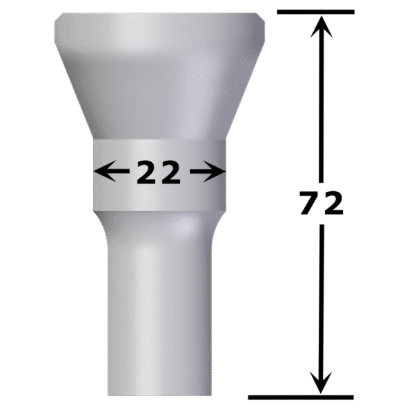 Poinçon rond n°PVA5 Ø 8,0 à 22,0 mm