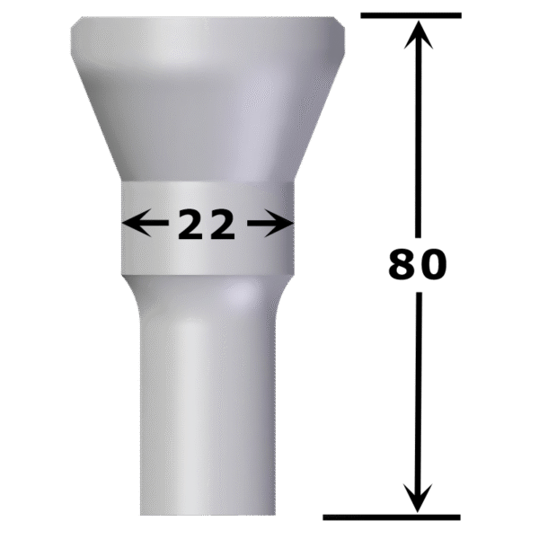 Poinçon rond n°PVA8 Ø 8,0 à 22,0 mm