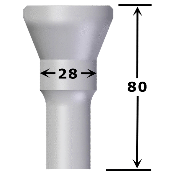 Poinçon rond n°PVA9 Ø 23,0 à 28,0 mm