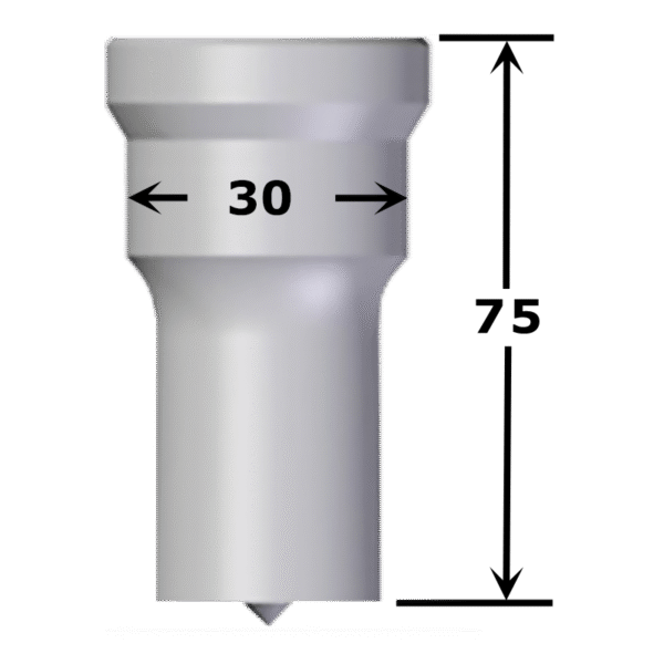 Poinçon oblong N°VPM maxi 22,0 x 31,0 mm