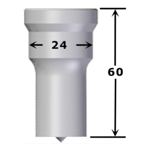 Poinçon oblong n°PALF maxi 20,0 x 24,0 mm
